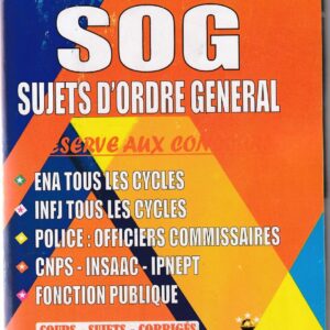 DOCUMENT SUJETS D’ORDRE GENERAL(SOG)